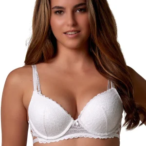 After Eden Meghan soutien-gorge push-up, blanc