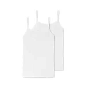 Schiesser 2-Pack Spaghetti top, blanc