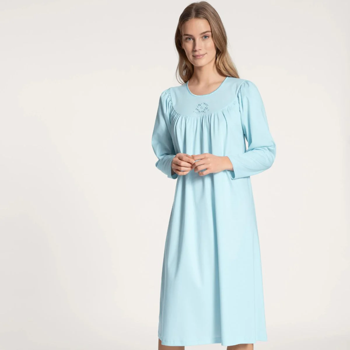 Calida Soft Cotton chemise de nuit, bleu