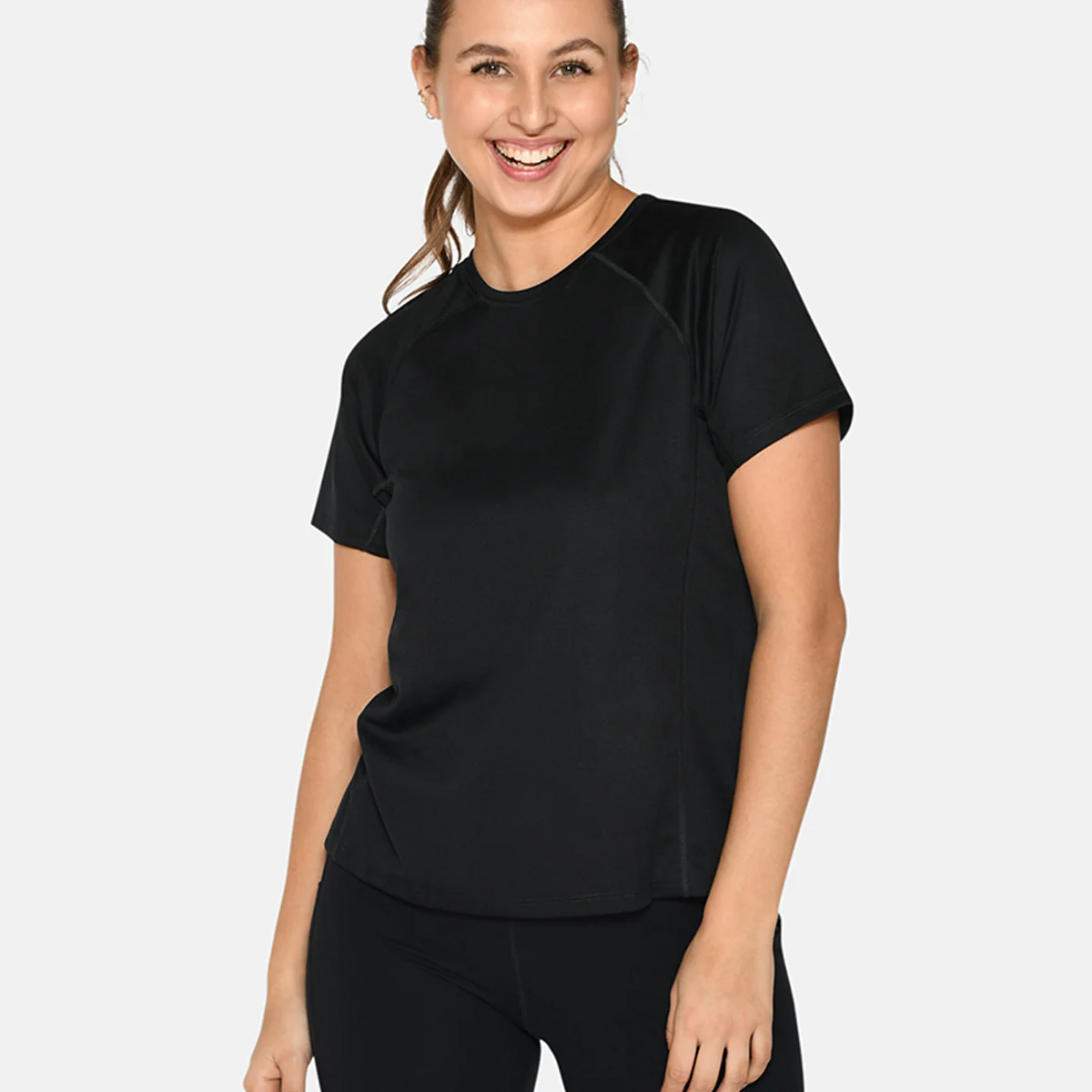 Zebdia Women Sports t-shirt, noir – Image 2