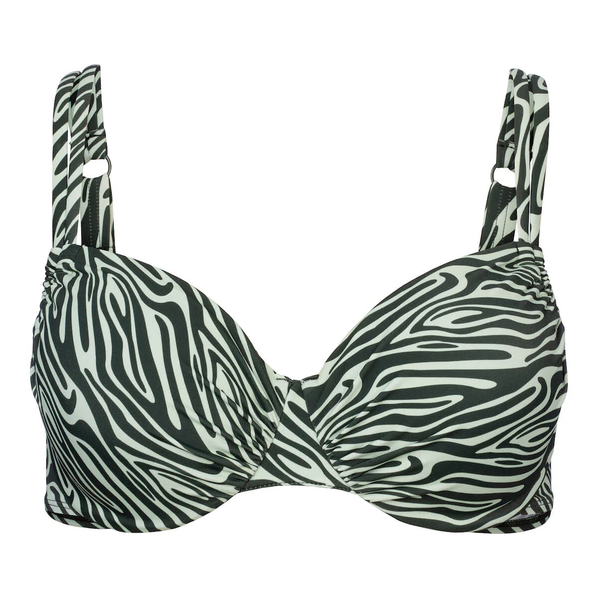 Wiki Rome bikini top avec armature, vert – Image 3