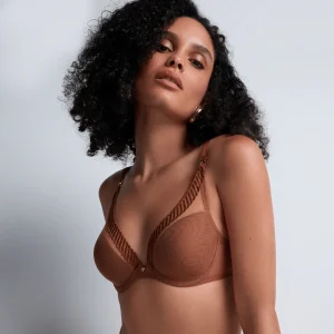 Aubade Sheer Emotion soutien-gorge triangle, marron
