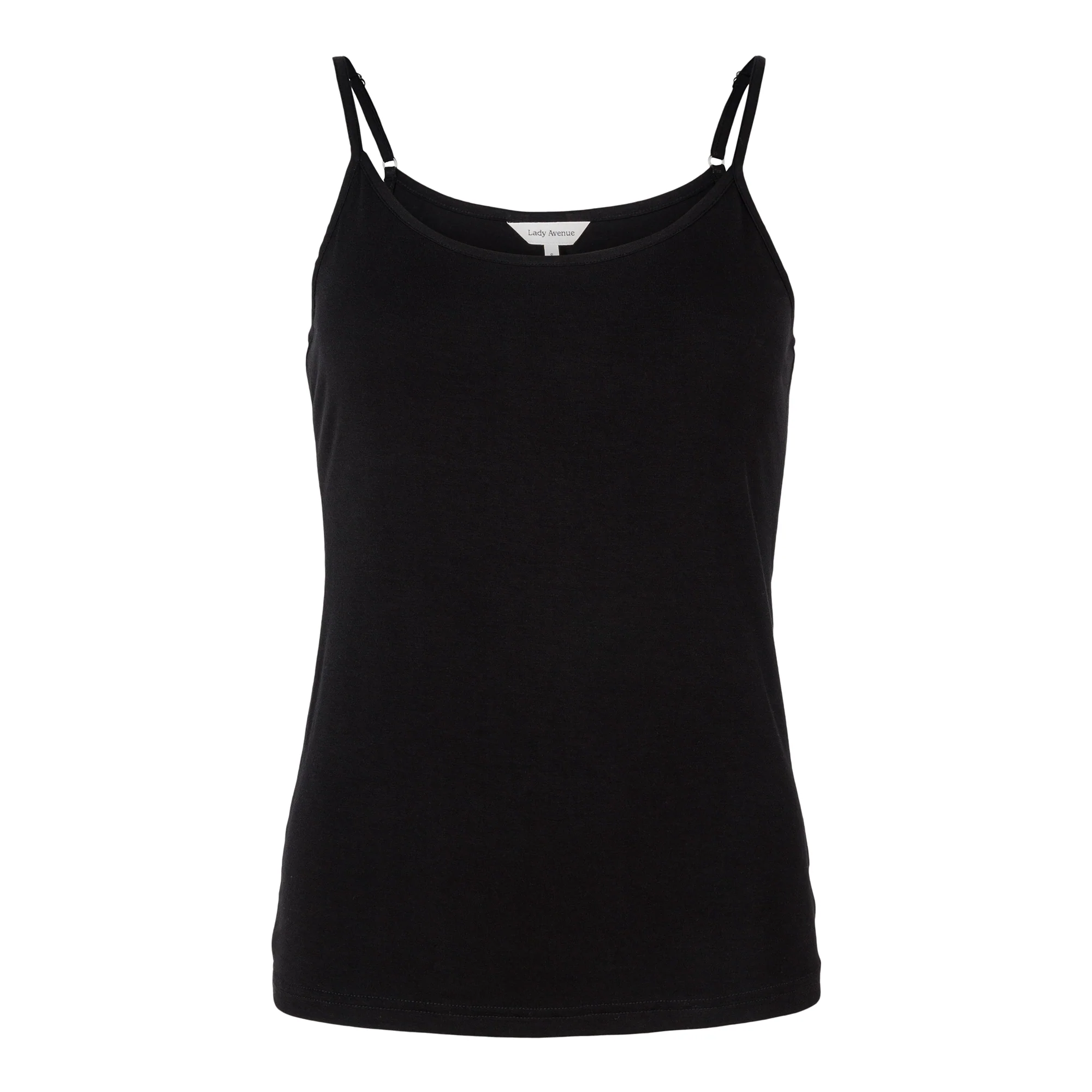 Lady Avenue Bamboo Basic top, noir – Image 2