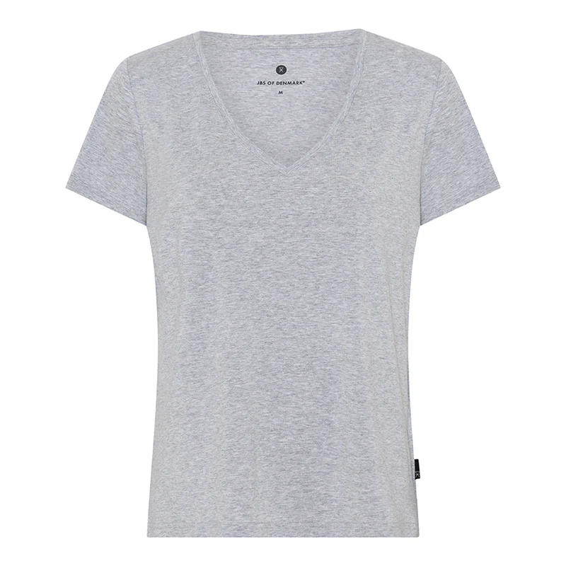 JBS of Denmark Bamboo Blend V-Tee t-shirt, gris