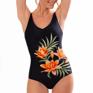 Trofé Lily Santorini maillot de bain une pièce sans armature, noir