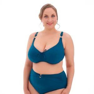 Plaisir Amalfi bikini top avec armature, vert