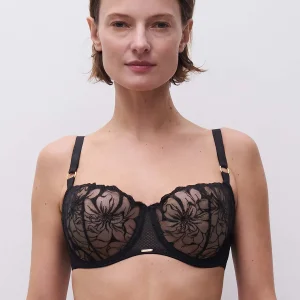 Chantelle Fleurs soutien-gorge avec armature, noir