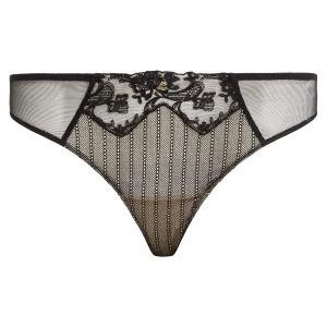 Chantelle Cabaret Sauvage culotte tanga, noir