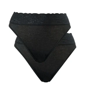 Calida Iconics 2-Pack culotte tai, noir