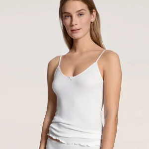 Calida Light Spaghetti top, blanc