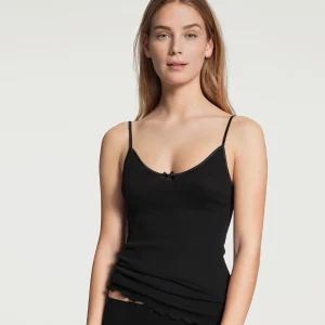 Calida Light Spaghetti top, noir
