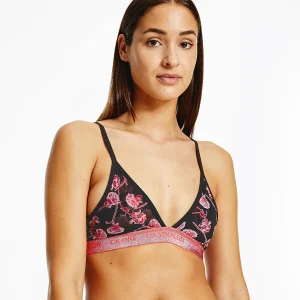 Calvin Klein Lingeri Unlined Triangle bralette, noir