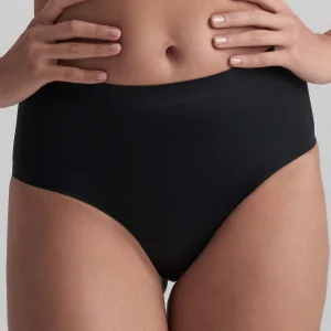 Bye Bra Invisible Mid Waist culotte tai, noir