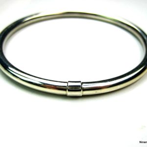 Bracelet Jonc Femme en Argent 925 Massif – Modèle Épais et Élégant