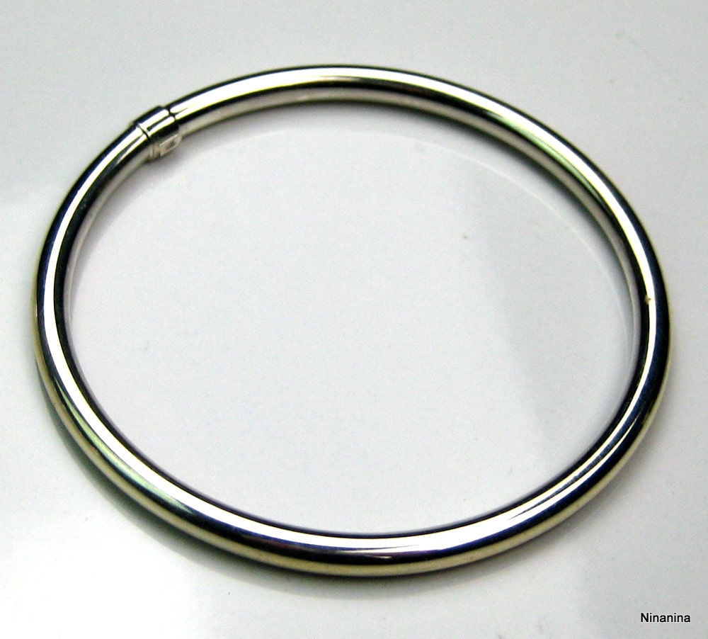 Bracelet Jonc Femme en Argent 925 Massif – Modèle Épais et Élégant – Image 6