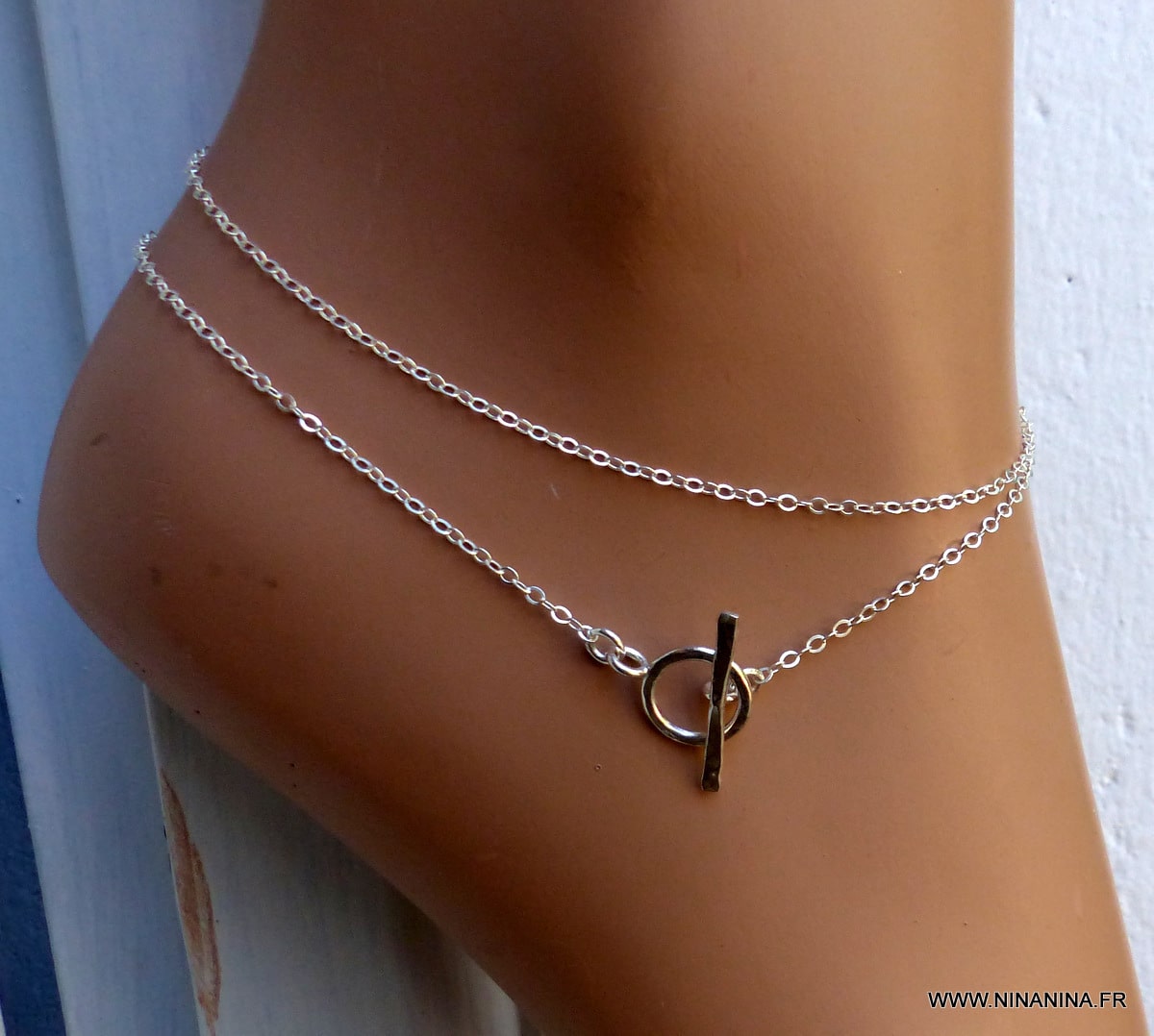 Collier cravate femme coulissant Argent 925 massif – Image 3