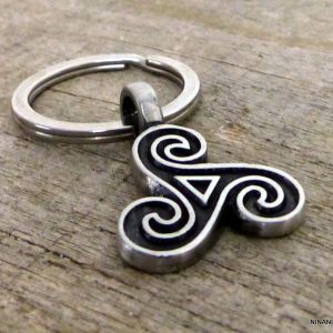 Porte clé triskell Acier inoxydable pour homme