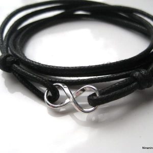 Bracelet cordon infini Argent 925 massif