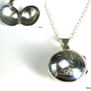 Collier femme porte photo pendentif Argent 925 massif