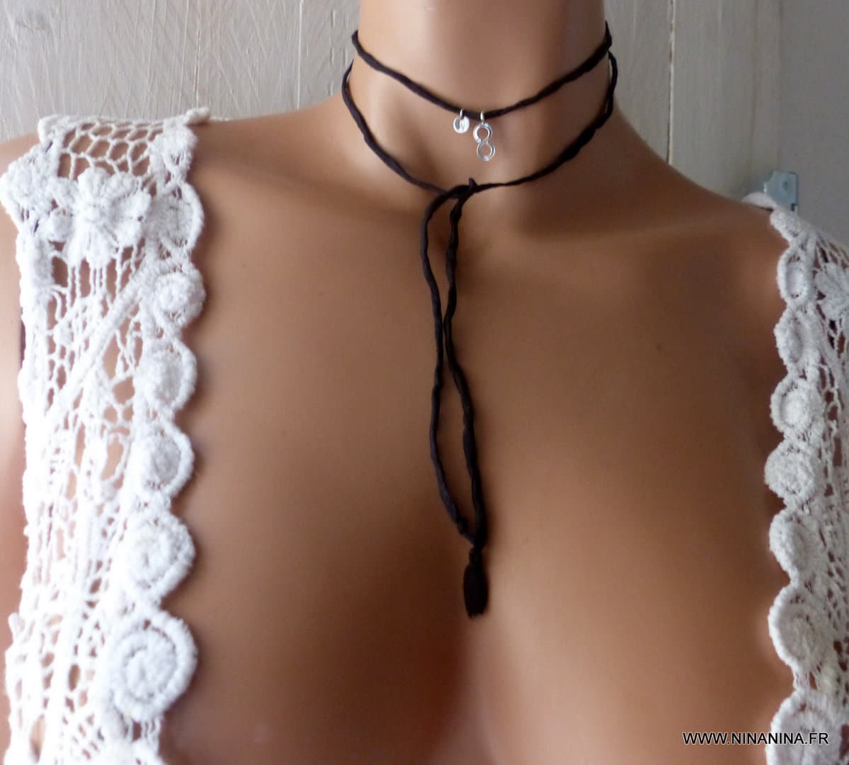 Collier infini personnalisable femme Argent 925 massif – Image 4