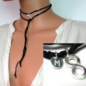 Collier infini personnalisable femme Argent 925 massif