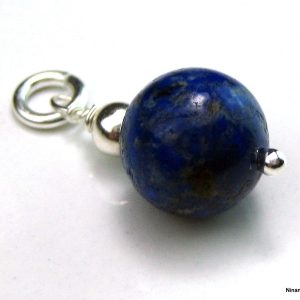 Pendentif Lapis Lazuli véritable Et Argent 925 massif