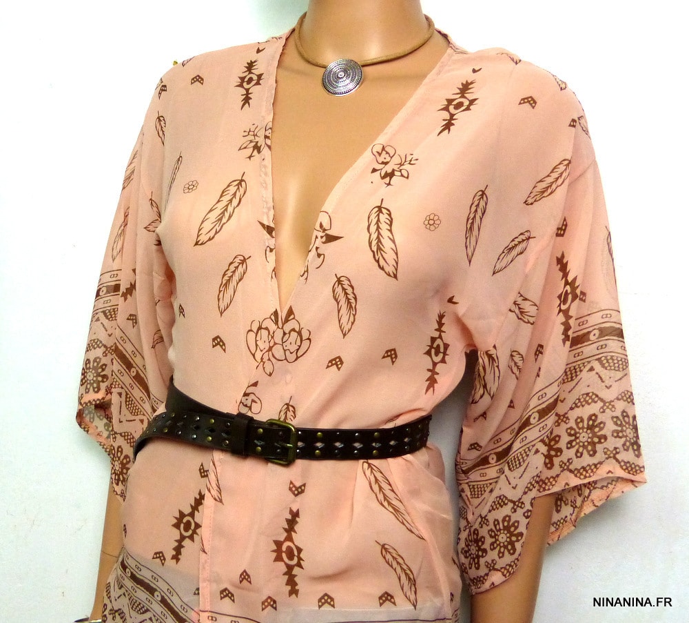 Collier cordon cuir pendentif rond argenté – Image 8