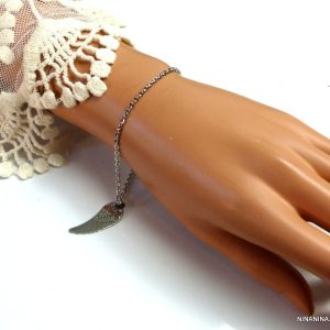 Bracelet Acier inoxydable filigrané aile d’ange
