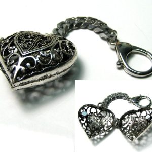 Bijou de sac porte-photo métal argenté