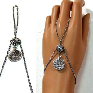 Bijou de main – bracelet bague acier chirugical