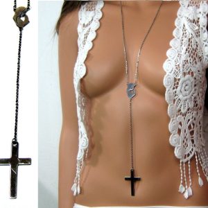 Collier long – chapelet Acier inoxydable