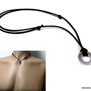 Collier cordon Cible Argent 925 massif