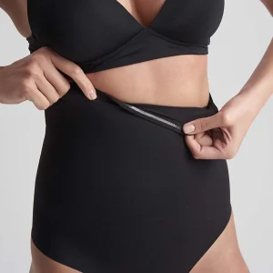 Bye Bra Sculpting High Waist string, noir