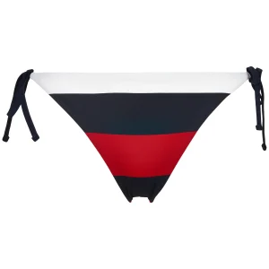 Tommy Hilfiger Side Tie Cheeky String culotte de bikini, bleu