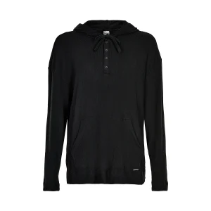 Calvin Klein Hoodie chemise de nuit, noir