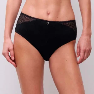Chantelle Intrigue culotte maxi, noir