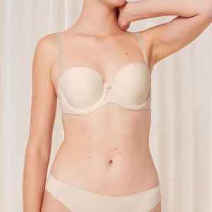 Triumph Pure Micro WDP soutien-gorge sans bretelles, beige