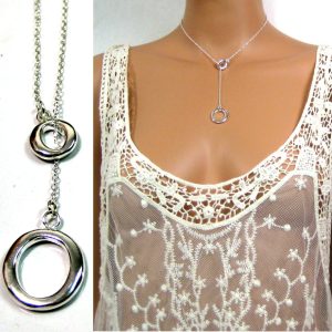 Collier Lasso  plaqué Argent
