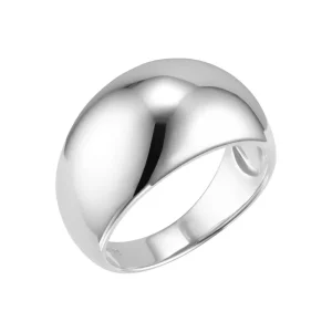 Bague bombƩe argent plaquƩ pour femme