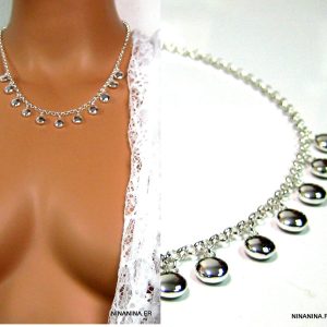 Collier Chaine breloques plaqué Argent