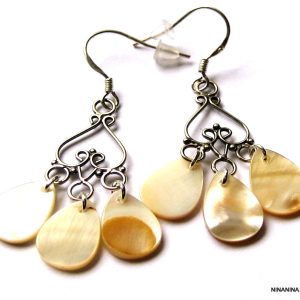 Boucles d’oreilles Argent 925 massif et nacre