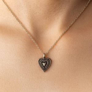 Collier Chaine et Pendentif Cœur en Argent 925 – Bijou Artisanal Fait Main en France