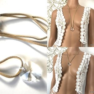 Collier cordon Swarovski pendentif gros Coeur cristal