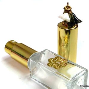 Atomiseur flacon de parfum rechargeable métal doré