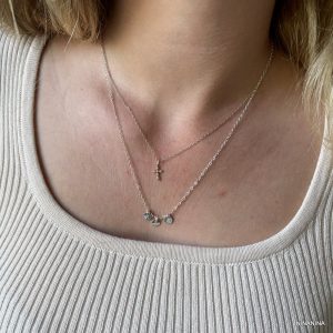 Collier Argent Personnalisé Femme Gravé Breloque Lettre