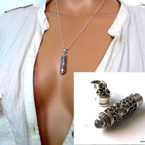 Bijou cremation – Collier funéraire Argent Et Pierre de lune