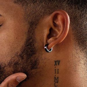 Créole homme noire Acier Inoxydable noir Large