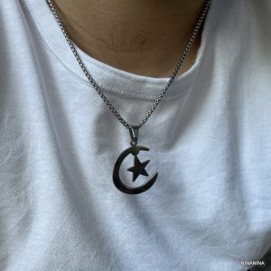 Collier Algerien – Pendentif Drapeau Algérie Acier inox