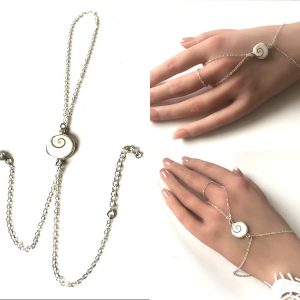 Bracelet Oeil de Sainte Lucie argent avec bague