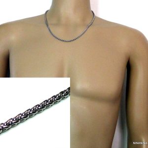 Chaine Acier inoxydable maille torsadée